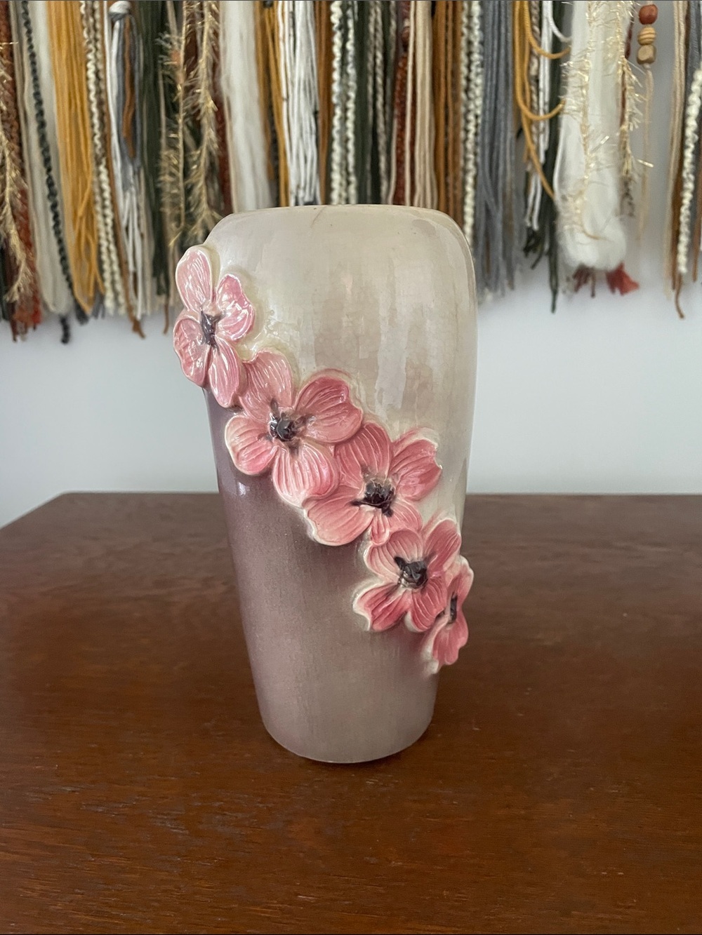 Vintage dogwood flower Ceramic Vase - Home Accents